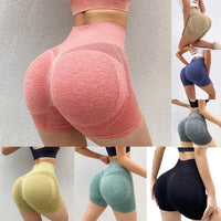 Women Shorts for Cycling Jogging Fitness High Waist Push Up Gym Shorts