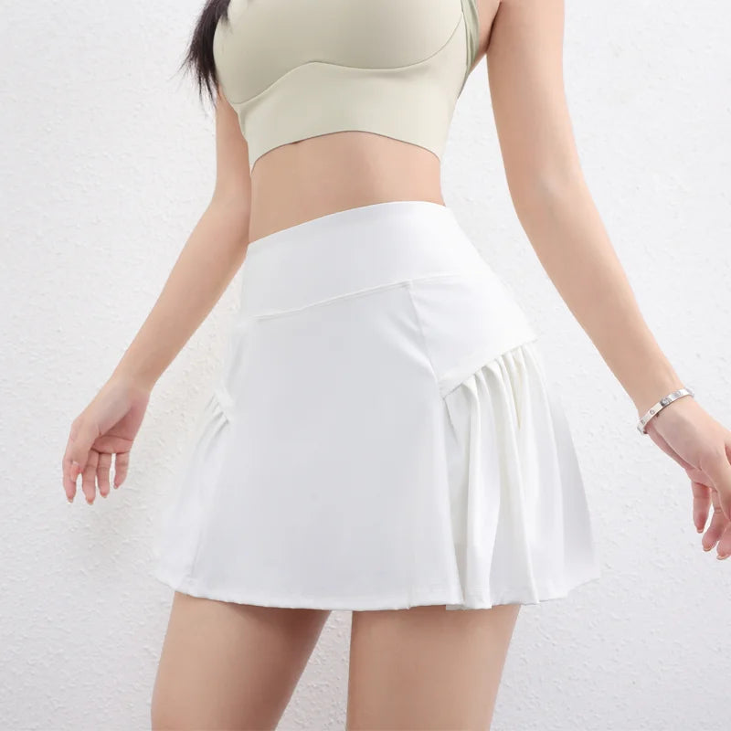 Athletic Workout Pleated Women Running Tennis Skirt