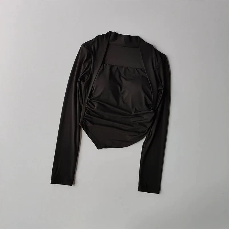 Women's Yoga Clothes Autumn Winter Long Sleeve Trim Top