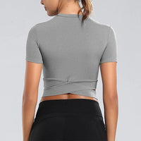 Women's Fitness T-shirts Clothing Gym Seamless Yoga Top