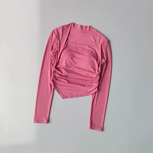 Women's Yoga Clothes Autumn Winter Long Sleeve Trim Top