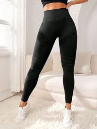 Sports Pants With Sexy Lines Lifting Buttocks Tight Women's High Waisted Elastic Fitness Running Yoga